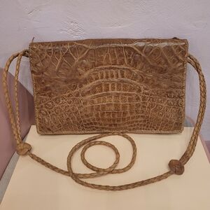 Vintage 70s crocodile purse